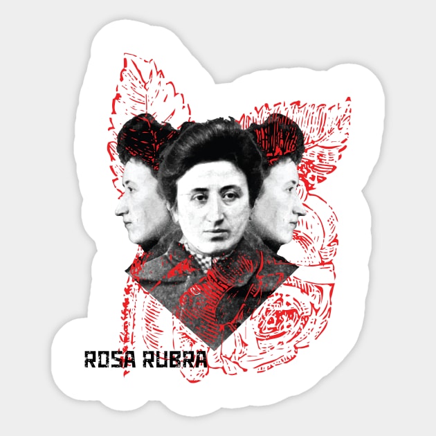 Rosa Rubra Sticker by Anthraey